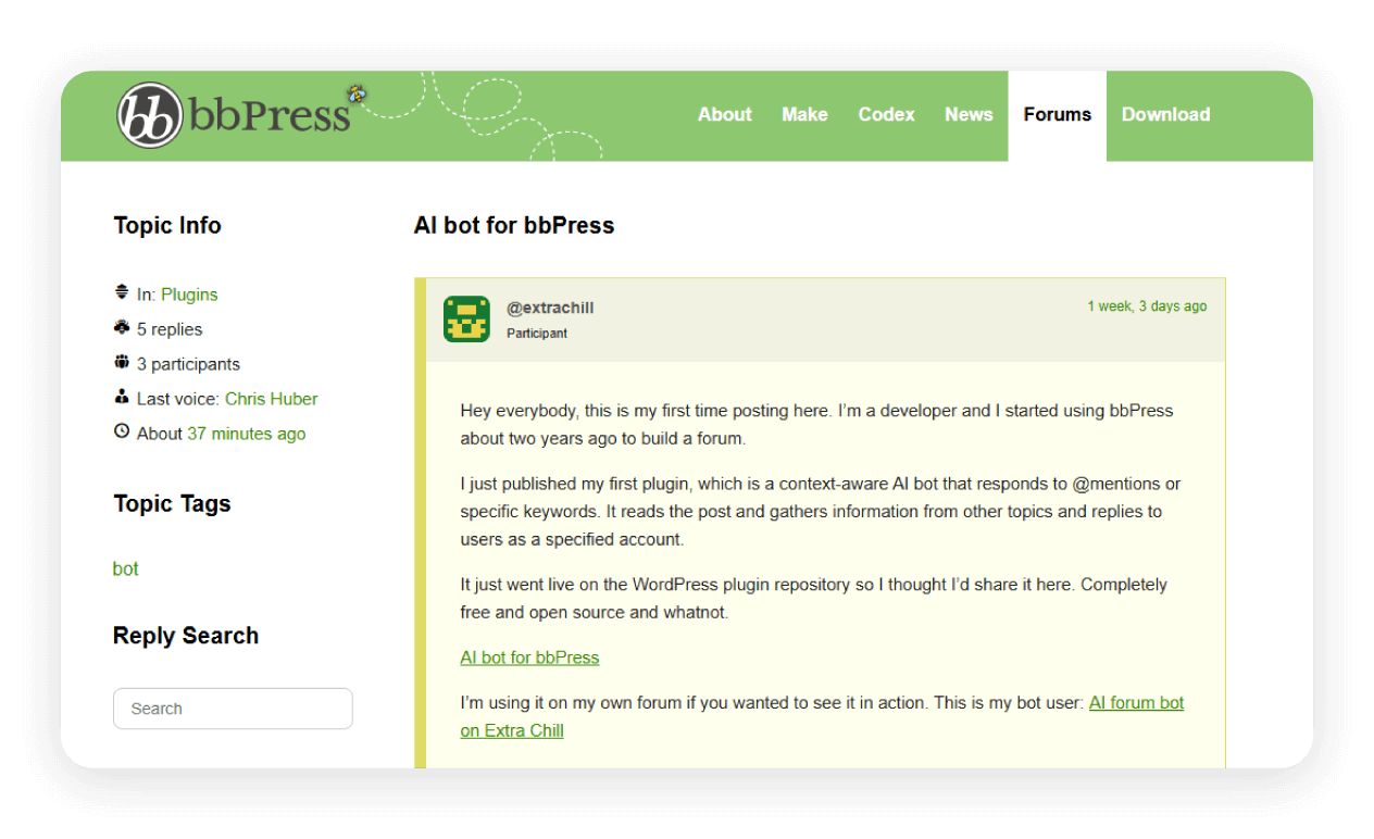 bbPress – Build a community