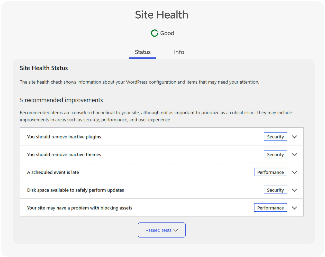 Site Health