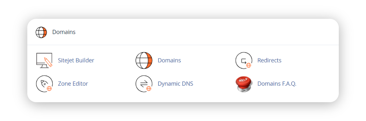 cPanel domains