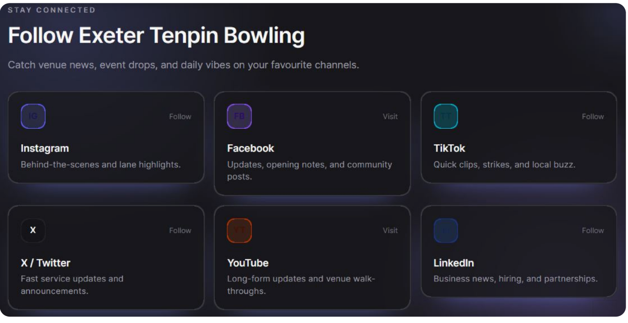 Maps, social links