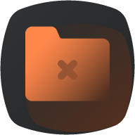 Ícone de pasta com símbolo de bloqueio a representar o bloqueador de anúncios e rastreadores do FastVPN.