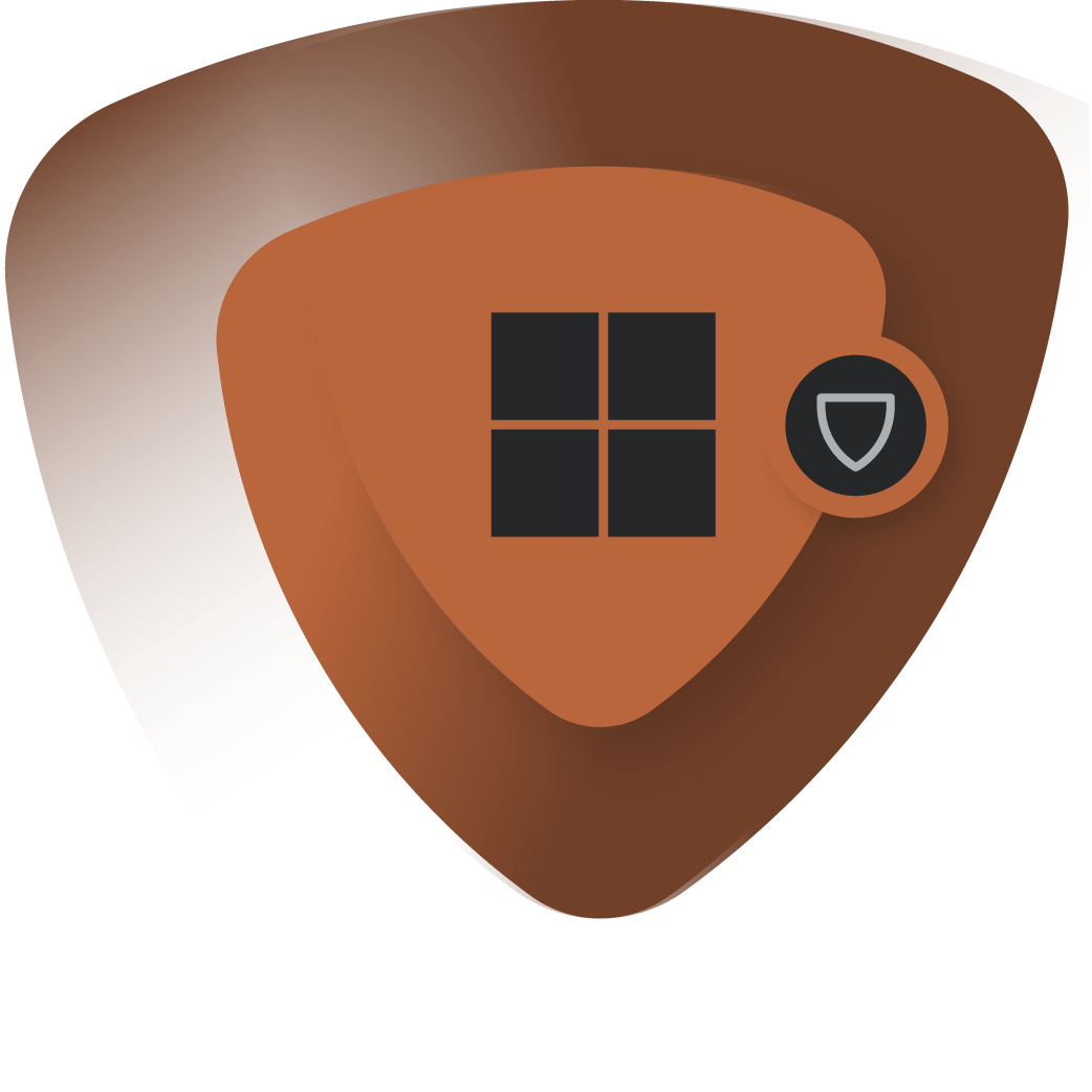 Windows logo inside a shield, showing FastVPN for Windows protection.