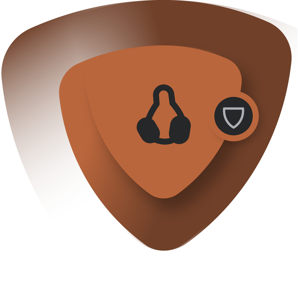 FastVPN Linux илюстрация – щит с Linux икона и значка за сигурност.