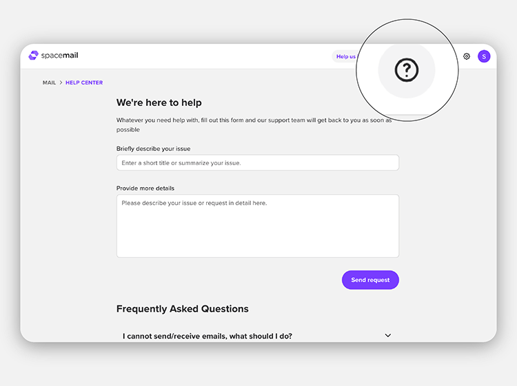 05_Spacemail-Support-Page